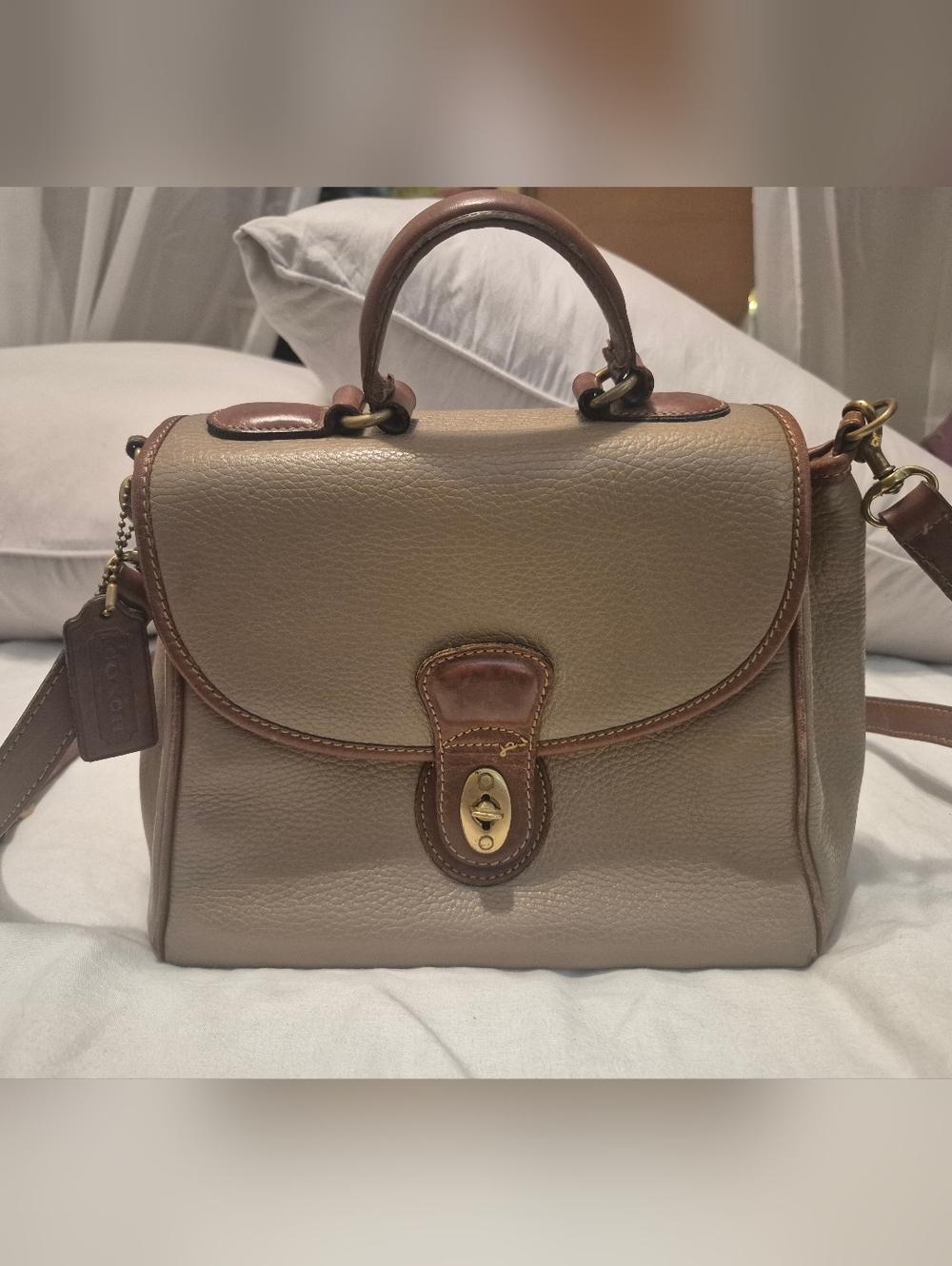 Coach Sheridan Monticello Collection Pebbled Leather Bag
